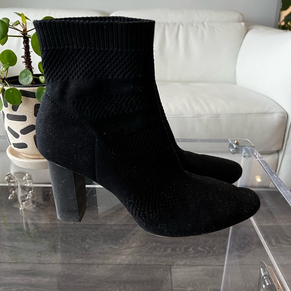 ZARA | FABRIC HEELED ANKLE BOOTS - Picture 4 of 8